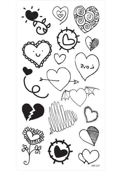 Kalpler Geçici Dövme,geçici Tattoo ,vücut Dövme,kol Bilek Dövme,boyun Dövme,sırt Dövme modelleri