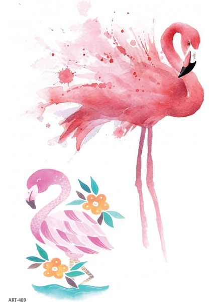 Flamingo -3 Geçici Dövme,geçici Tattoo ,vücut Dövme,kol Bilek Dövme,boyun Dövme,sırt Dövme fiyatları