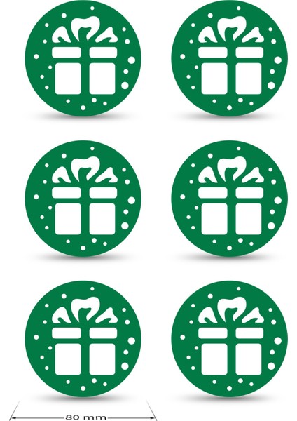 Yılbaşı Temali -5 Desenli Yeşil Keçe Bardak Altlığı 6'lı Takım fırsatları