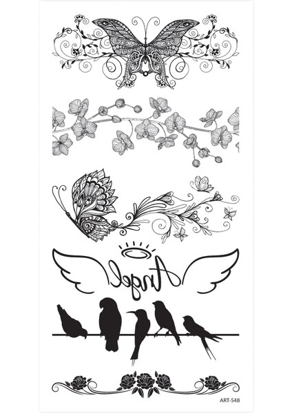 Angel Geçici Dövme,geçici Tattoo ,vücut Dövme,kol Bilek Dövme,boyun Dövme,sırt Dövme fiyatları