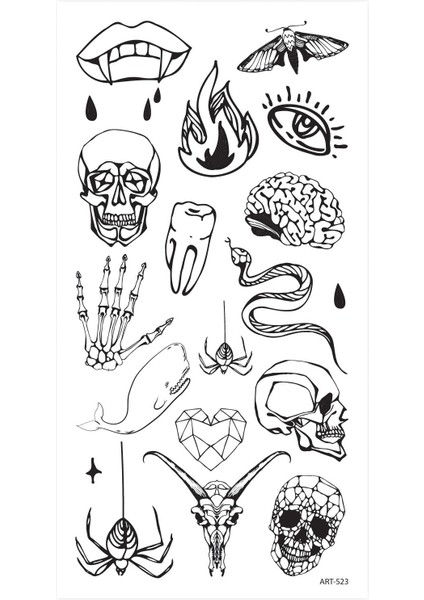 Şekiller -4 Geçici Dövme,geçici Tattoo ,vücut Dövme,kol Bilek Dövme,boyun Dövme,sırt Dövme fiyatları