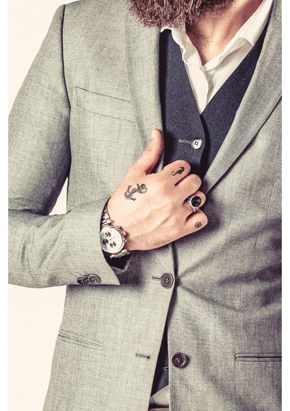 Kuru Kafa -8 Geçici Dövme,geçici Tattoo ,vücut Dövme,kol Bilek Dövme,boyun Dövme,sırt Dövme