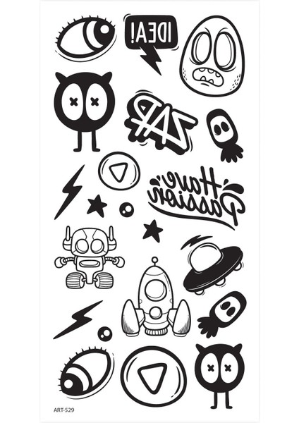 Uzay Geçici Dövme,geçici Tattoo ,vücut Dövme,kol Bilek Dövme,boyun Dövme,sırt Dövme fiyatları