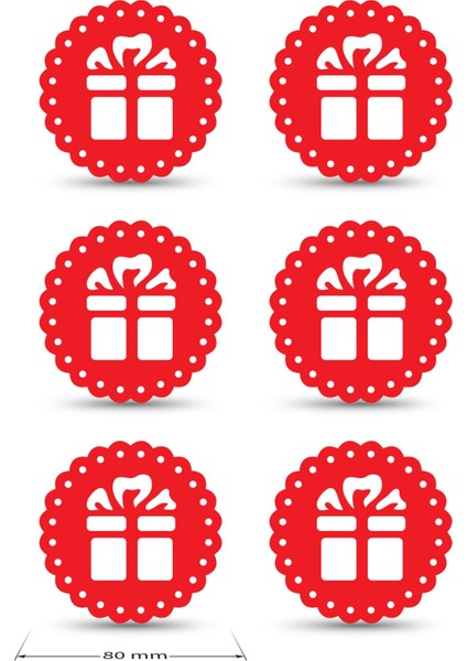 Yılbaşı Temali -3 Dantel Kenar Desenli Kırmızı Keçe Bardak Altlığı 6'lı Takım fırsatları