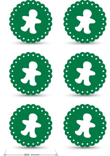 Yılbaşı Temali -7 Dantel Kenar Desenli Yeşil Keçe Bardak Altlığı 6'lı Takım fırsatları