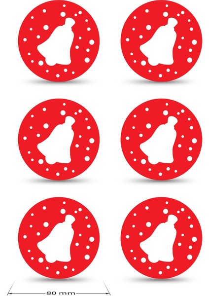 Yılbaşı Temali -3 Desenli Kırmızı Keçe Bardak Altlığı 6'lı Takım fırsatları