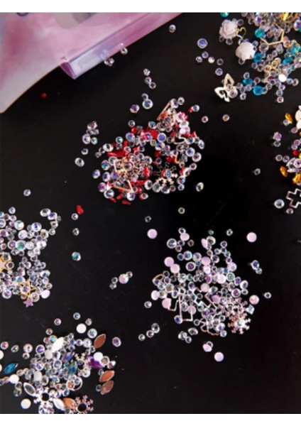 Tırnak Süsleme ve Makyaj Taşı, Kolay Uygulanabilir, Nail Art Tırnak Süsleme ve Makyaj Taş Set