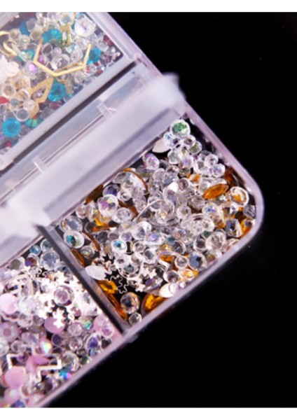 Tırnak Süsleme ve Makyaj Taşı, Kolay Uygulanabilir, Nail Art Tırnak Süsleme ve Makyaj Taş Set