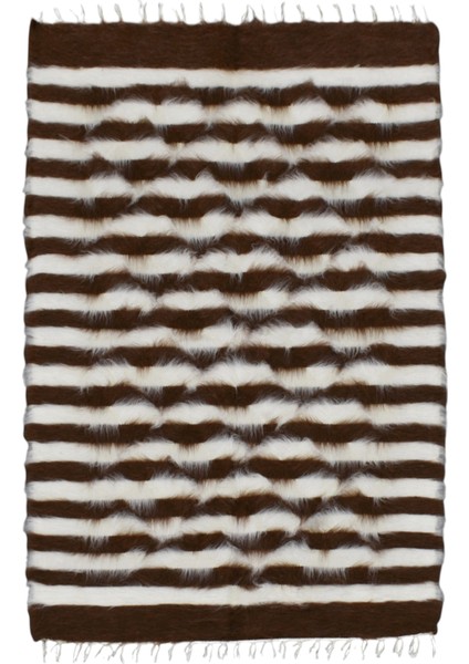 El Dokuma Yün Tiftik Siirt Battaniyesi Kilim 0454 - Yeni - Çok Renkli