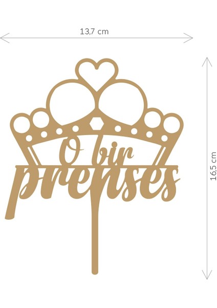 Gold O Bir Prenses Yazılı Ayna Pleksi Pasta Üstü, Doğum Günü Partisi, Pleksi Pasta Süsü modelleri