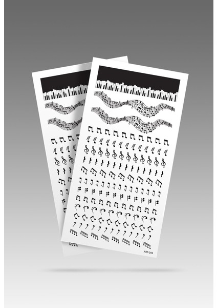 2' Li Nota Tırnak Dövmesi, Tırnak Sticker, Nail Tattoo, Nail Art