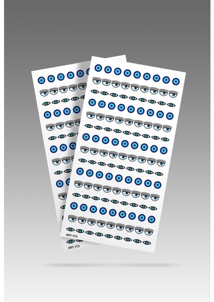 2'Li Göz Tırnak -2 Dövmesi, Tırnak Tattoo,Nail Art ,Tırnak Sticker