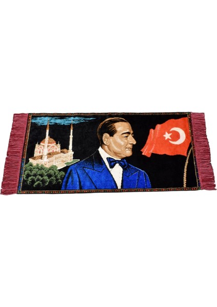 Merhum Adnan Menderes Tasvirli Portre Duvar Halısı 0572 - Yeni - Çok Renkli fiyatları