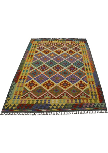 El Dokuma Kemaliye Horasan Türkmenleri Yün Salon Kilimi 0441 - Yeni - Çok Renkli fiyatları