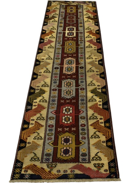 El Dokuma Bozalan Milas Yolluk Yün Halı 0403 - Yeni - Çok Renkli fırsatları