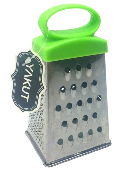 Dörtgen - Küçük Metal Rende Plastik Saplı (4940)