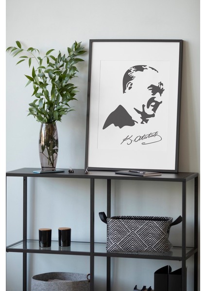 Atatürk Boyama Şablon Stencil Tasarımı 30 x 30 cm modelleri