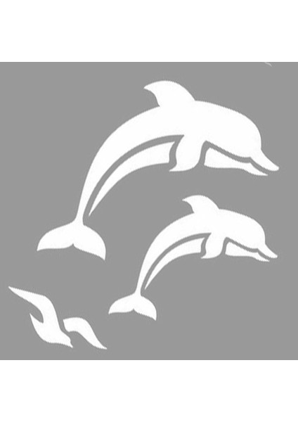 Martı ve Yunuslar Stencil Tasarımı 30 x 30 cm modelleri