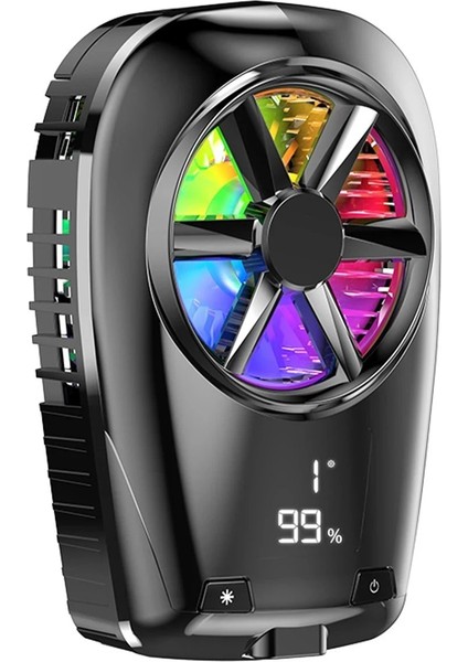 CPT83 X110 Radyatör Telefon Soğutucu Fan - Siyah