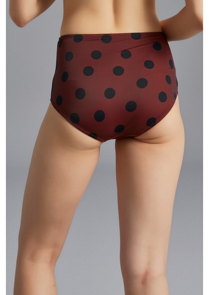 Polka Yüksek Bel Fashion Bikini Altı