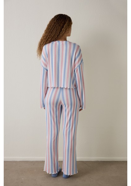 Moonlight Bisiklet Yaka Termal Etkili Pijama Takımı