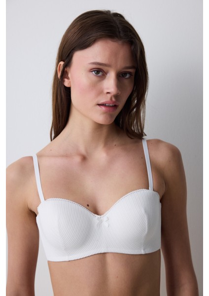 Lotus Pointel Kar Beyaz Sütyen