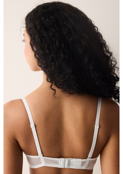 Wow Broidery Açık Gri Sütyen