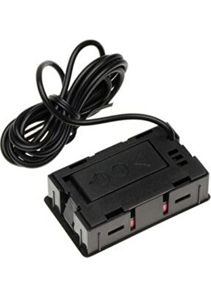 Mini Dijital Problu Termometre -50 ila 110 Derece Ölçüm Aralığına Sahip Siyah Renkli Kullanım Kolaylığı