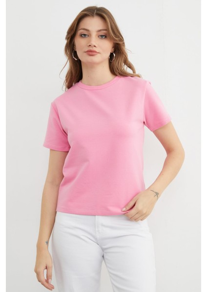 Basic Bisiklet Yaka Tişört