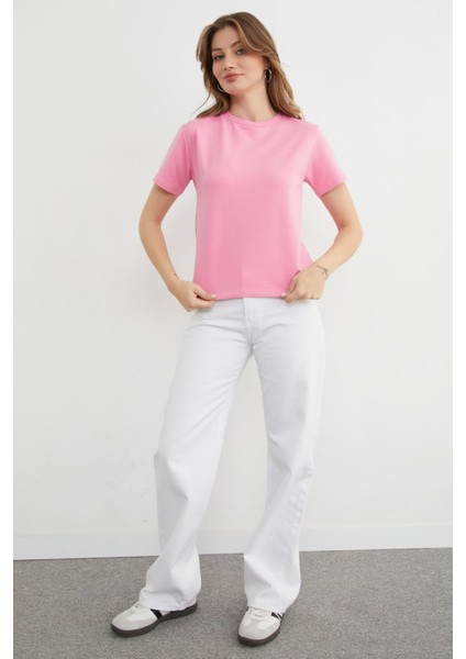 Basic Bisiklet Yaka Tişört fiyatları