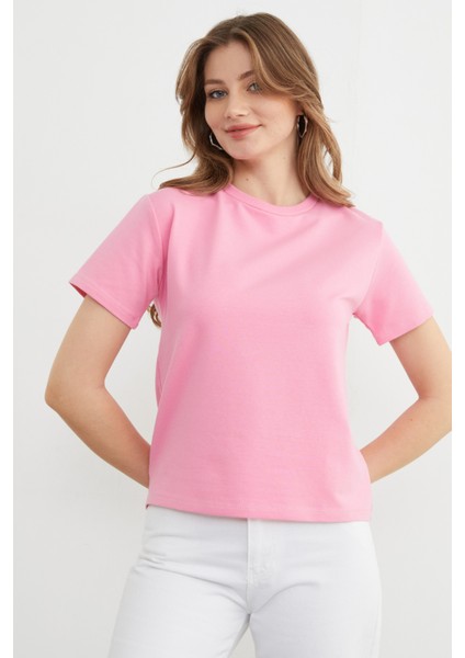 Basic Bisiklet Yaka Tişört modelleri