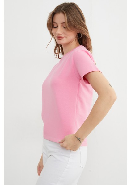 Basic Bisiklet Yaka Tişört