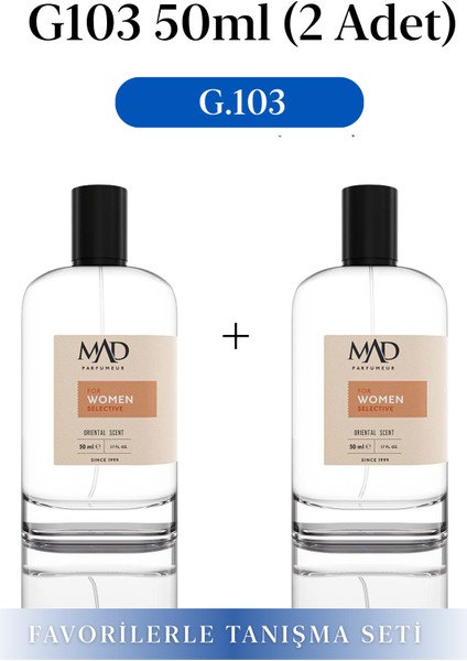 2 Adet 50 ml G103 Selective Parfüm Seti