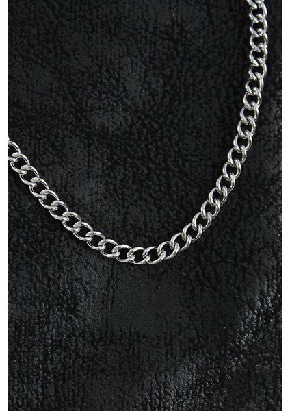 316L Çelik Klasik Oval Zincir Model Gümüş Renk Erkek Kolye fiyatları