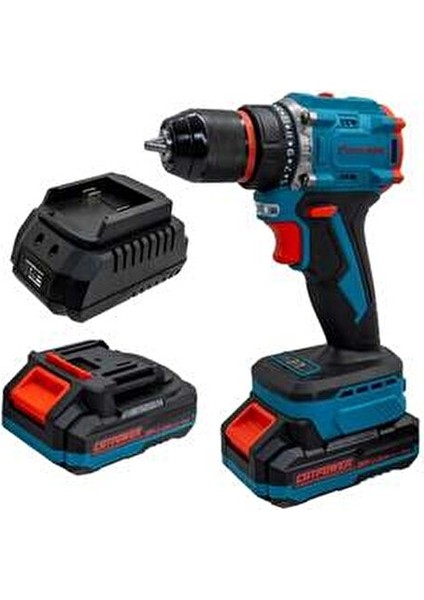 20V 2.0AH Çift Akülü Vidalama E1010 Hafif ve Taşınabilir Metal Mandren ile Profesyonel Kullanım