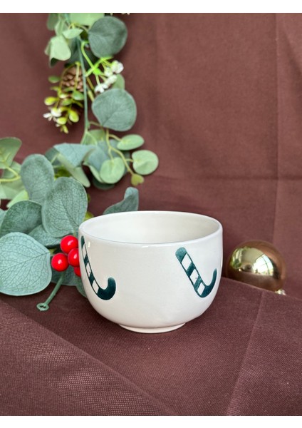 Yeni Yıl Temalı Dekorlu Kase Çerezlik Meggdecor