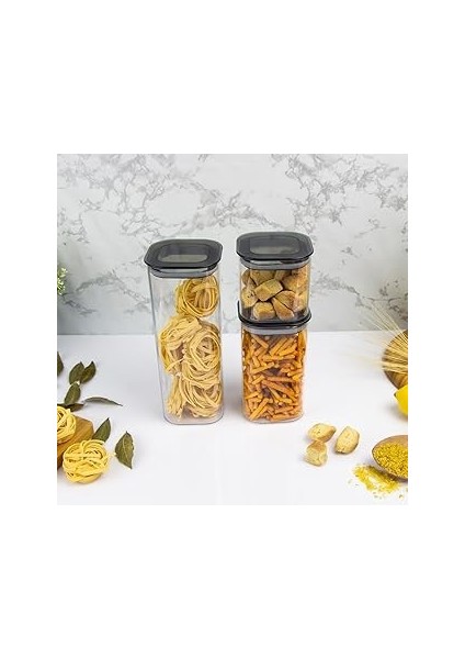 Decobella 3 'lü Kare Erzak Kabı Seti