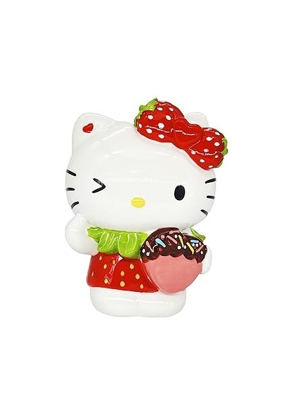 Sky Clayworks Hello Kitty Loves You With Bow Sevimli Göz Kırpma Heykelcik