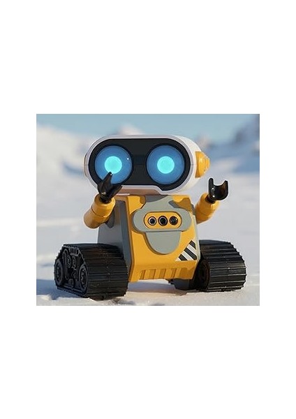 Kumandalı Robot Oyuncak, Wall-E Benzeri El Sensörlü, USB Şarjlı, Işıklı ve Müzikli, Eğitici