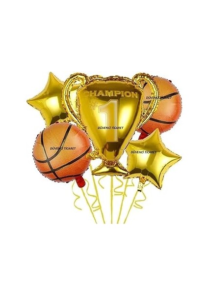 Basketbol Kupa Folyolu Balon Set