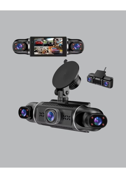 4 Kameralı Araç Kayıt Cihazı Full Hd Park Izleme Gece Görüş fırsatları