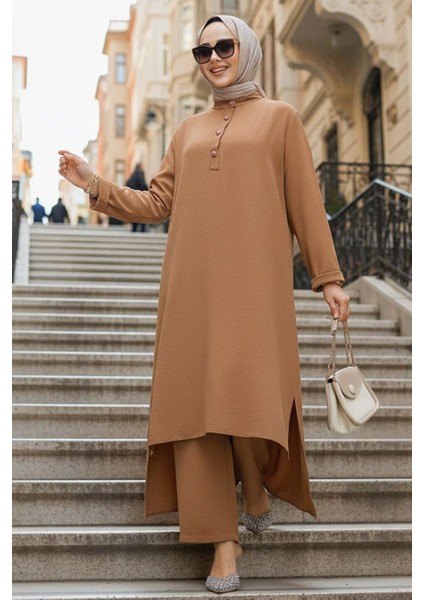 Arkası Uzun Camel Tesettür Ikili Takım 10102C indirimleri
