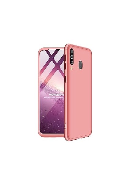 Microsonic M30 Için Kılıf Double Dip 360 Protective Rose [galaxy M30 ile Uyumlu
