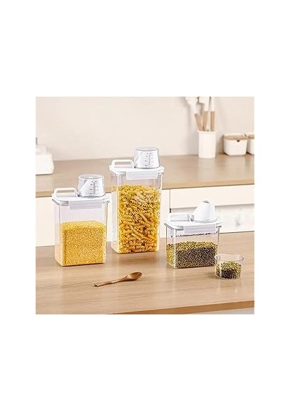 Orret Mika Sızdırmaz Ölçekli ve Kuru Bakliyat Saklama Kabı, Çok Amaçlı, Gıda Güvenliğ