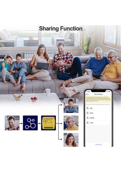 Tuya Garaj Kapısı Açma Kontrol Modülü Uzaktan Kumanda Anahtarı Akıllı Yaşam Uygulaması Alexa Home Assistant Wifi ile Çalışır (Yurt Dışından)