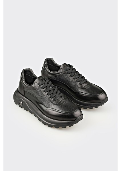 Siyah Deri Erkek Spor Ayakkabı fiyatları