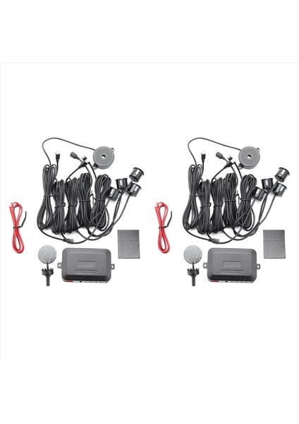 2x Otopark Sensörü Parktronic 4 Sensörler 22 mm Buzzer Ters Yedek Radar Buzzer Sistemi (Yurt Dışından)