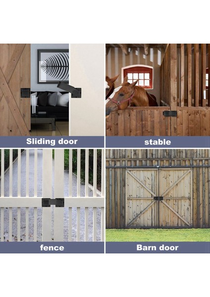 Kapı Mandal Kilidi Ayarlanabilir Flip Gate Mandal Kilidi Ahır Kapısı Kulübesi Için 3 Asma Kilit Deliği ile Çit Açık Kapı Kulübesi (Yurt Dışından) fırsatları