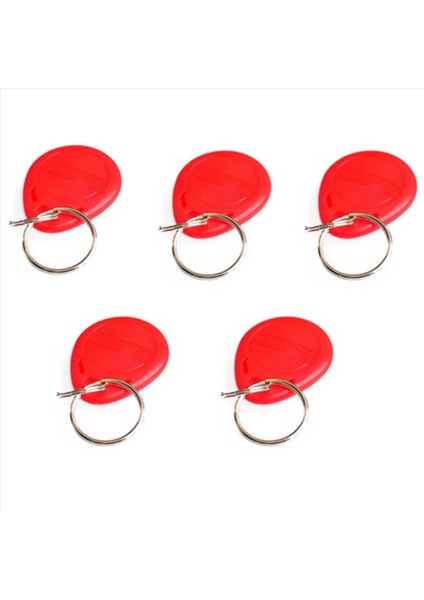 5pcs EM4100 Sadece EM4100 125KHZ Kart Yakınlık Jeton Keyfoblar Kırmızı (Yurt Dışından)