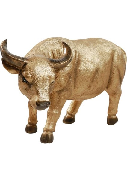 Inek Heykeli Hediyesi Boğa Kumbara Madeni Para Madeni Para Kuruş Koleksiyonluk Kumbara Inek Heykeli Altın (Yurt Dışından)
